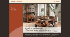 Desktop Screenshot of bubbasfurniture.com